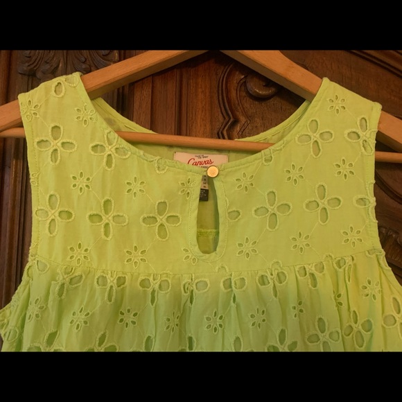Lands End Canvas Eyelet Sundress - Picture 2 of 5
